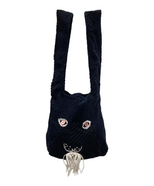 mina perhonen（ミナ ペルホネン）mina perhonen (ミナ ペルホネン) うさバッグ ネイビーの古着・服飾アイテム