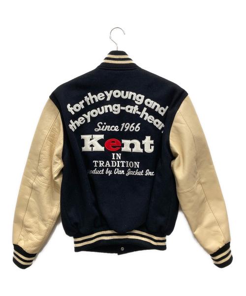 KENT（ケント）KENT (ケント) VAN JACKET (ヴァン ジャケット) アワードジャケット ブラック×ベージュ サイズ:Lの古着・服飾アイテム