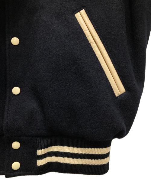 KENT（ケント）KENT (ケント) VAN JACKET (ヴァン ジャケット) アワードジャケット ブラック×ベージュ サイズ:Lの古着・服飾アイテム
