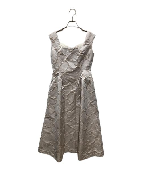 HER LIP TO（ハーリップトゥ）Her lip to (ハーリップトゥ) ノースリーブワンピース ベージュ サイズ:S 未使用品の古着・服飾アイテム