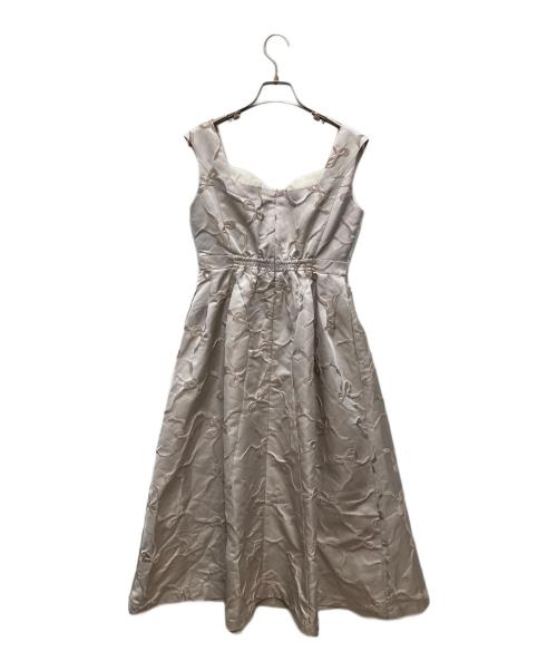 HER LIP TO（ハーリップトゥ）Her lip to (ハーリップトゥ) ノースリーブワンピース ベージュ サイズ:S 未使用品の古着・服飾アイテム