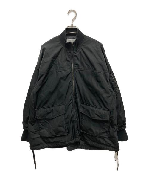 BEARDSLEY（ビアズリー）BEARDSLEY (ビアズリー) フレアMA-1ブルゾン ブラック サイズ:Fの古着・服飾アイテム