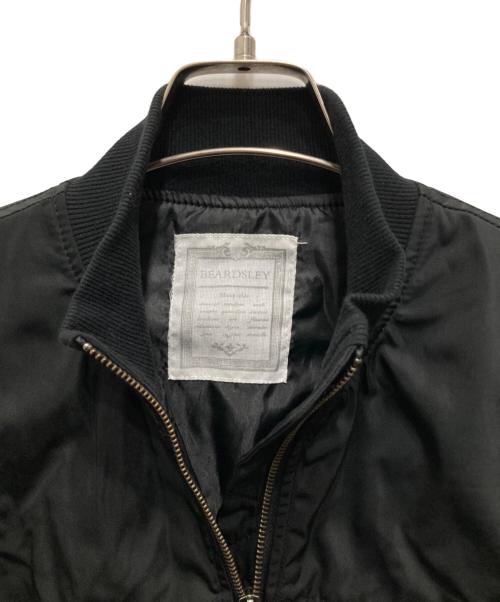 BEARDSLEY（ビアズリー）BEARDSLEY (ビアズリー) フレアMA-1ブルゾン ブラック サイズ:Fの古着・服飾アイテム