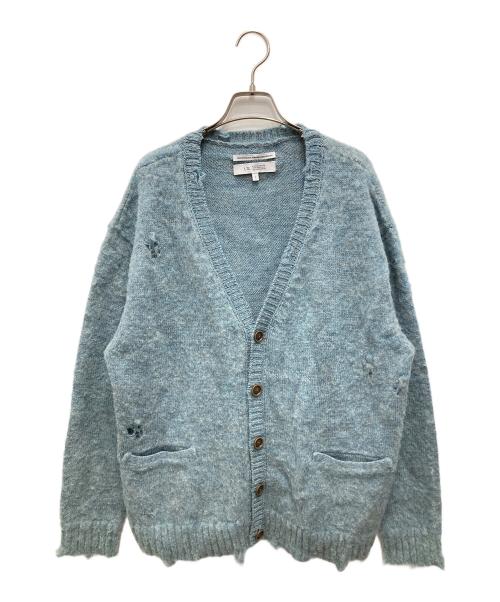 F/CE.（エフシーイー）F/CE. (エフシーイー) DISTRESSED KNIT CARDIGAN ブルー サイズ:Lの古着・服飾アイテム