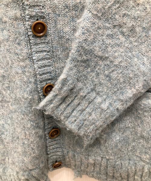 F/CE.（エフシーイー）F/CE. (エフシーイー) DISTRESSED KNIT CARDIGAN ブルー サイズ:Lの古着・服飾アイテム