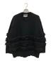 F/CE.（エフシーイー）の古着「DUAL TEXTURE SHIFTED LINES KNIT」｜ブラック