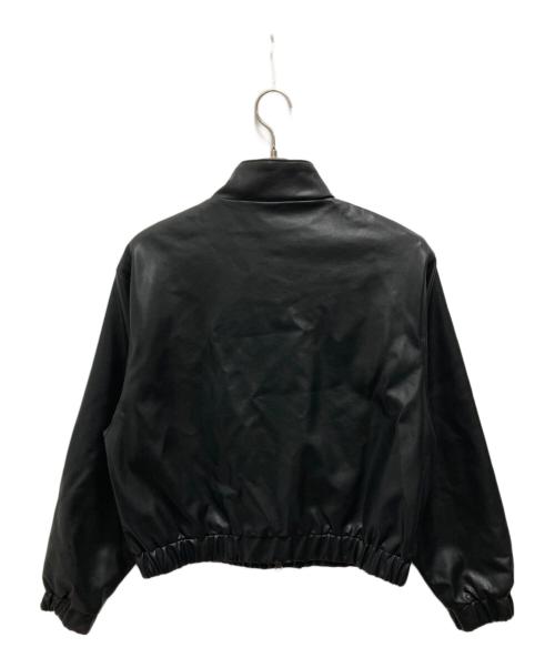 UMBRO（アンブロ）UMBRO (アンブロ) ALAND (エーランド) フェイクレザーブルゾン ブラック サイズ:Sの古着・服飾アイテム