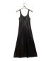 ENFOLD (エンフォルド) レザーライクサテン マキシタンクドレス ブラック サイズ:36：3000円