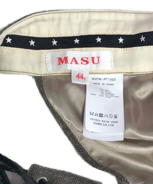 masu（エムエーエスユー）masu (エムエーエスユー) TOWN CHAPS (MOCHA) ブラウン サイズ:44の古着・服飾アイテム
