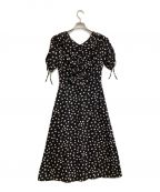 Kate Spadeケイトスペード）の古着「メロウドットミディドレス」｜ブラック