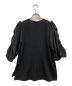 UN3D. (アンスリード) オープンギャザースリーブトップ ブラック サイズ:38：8000円