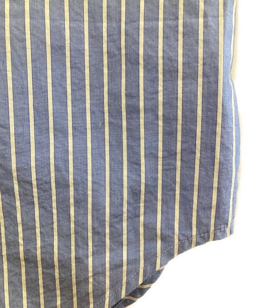 MY（マイ）MY (マイ) striped button down collar shirt ブルー×ホワイト サイズ:1の古着・服飾アイテム