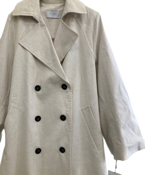 ETRE TOKYO（エトレトウキョウ）ETRE TOKYO (エトレトウキョウ) トレンチコート アイボリー サイズ:Mの古着・服飾アイテム
