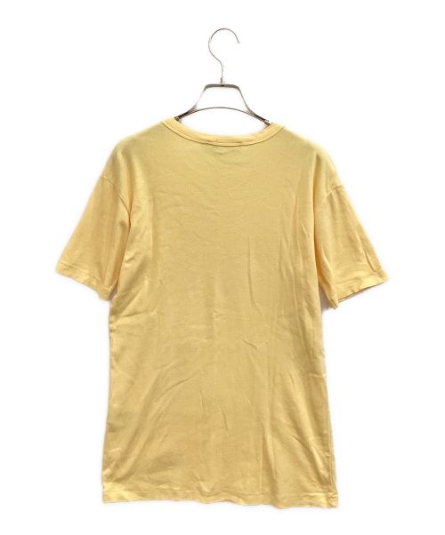 maison kitsune（メゾンキツネ）maison kitsune (メゾンキツネ) BABY FOX PATCH Tシャツ イエロー サイズ:Ｌの古着・服飾アイテム