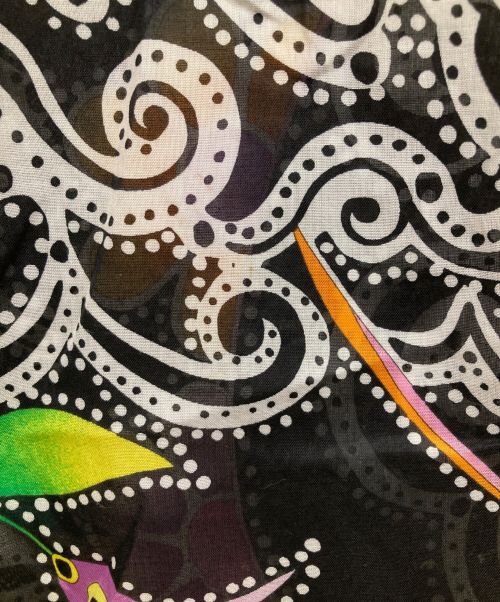 LEONARD FASHION（レオナールファッション）LEONARD FASHION (レオナールファッション) 総柄シャツ ブラック サイズ:11Rの古着・服飾アイテム