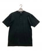 KENZOケンゾー）の古着「ヘンリーネックカットソー」｜ブラック