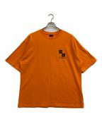 OYオーワイ）の古着「CHECK CUBE LOGO」｜オレンジ