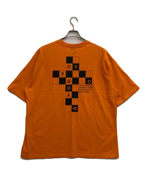 OY（オーワイ）OY (オーワイ) CHECK CUBE LOGO オレンジ サイズ:2の古着・服飾アイテム