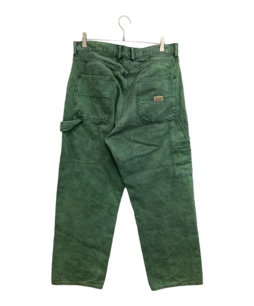 X-LARGE（エクストララージ）X-LARGE (エクストララージ) OVER DYE WORK PANT グリーン サイズ:34の古着・服飾アイテム