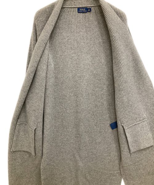 POLO RALPH LAUREN（ポロ・ラルフローレン）POLO RALPH LAUREN (ポロ・ラルフローレン) ロングカーディガン グレー サイズ:XSの古着・服飾アイテム