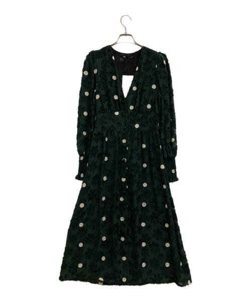 ZARA（ザラ）ZARA (ザラ) ワンピース グリーン サイズ:S 未使用品の古着・服飾アイテム