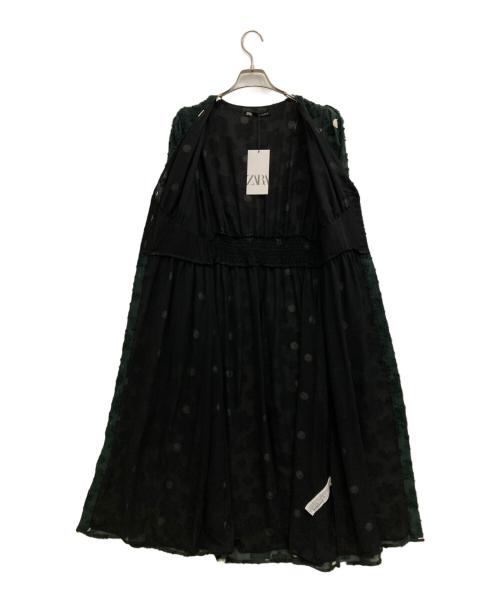 ZARA（ザラ）ZARA (ザラ) ワンピース グリーン サイズ:S 未使用品の古着・服飾アイテム