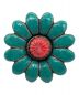 GUCCI（グッチ）の古着「マーモントフラワー樹脂ターコイズリング」