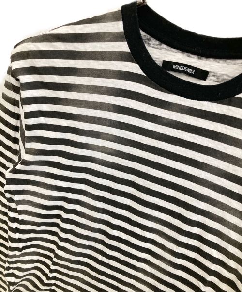 MINEDENIM（マインデニム）MINEDENIM (マインデニム) Hazy Boader tee ブラック サイズ:Mの古着・服飾アイテム