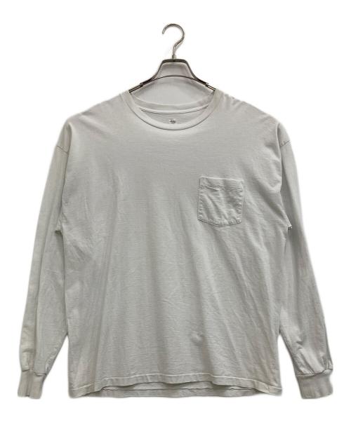 KAPTAIN SUNSHINE（キャプテンサンシャイン）KAPTAIN SUNSHINE (キャプテンサンシャイン) West Coast L/S Tee ホワイト サイズ:Lの古着・服飾アイテム