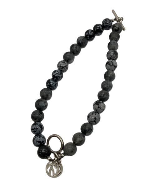 SOSHIOTSUKI（ソウシ オオツキ）SOSHIOTSUKI (ソウシ オオツキ) DOUBLE JUZU BRACELET グレーの古着・服飾アイテム