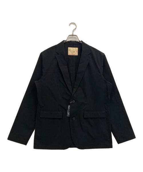 nano・universe（ナノ・ユニバース）nano・universe (ナノ・ユニバース) ダブルクロスストレッチジャケット ブラック サイズ:L 未使用品の古着・服飾アイテム