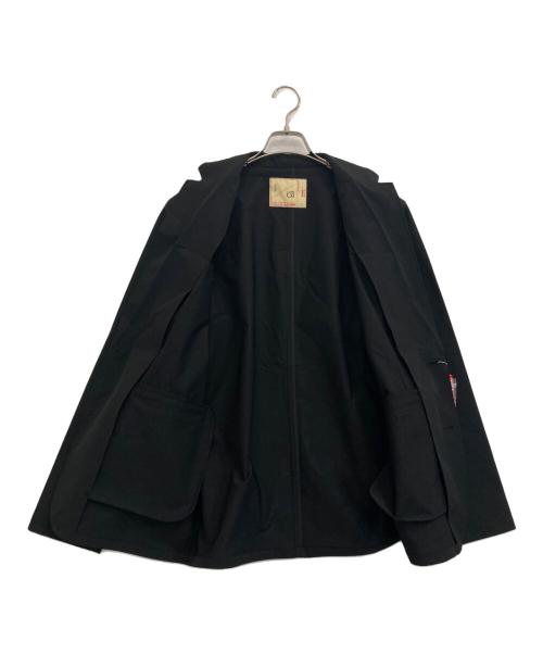 nano・universe（ナノ・ユニバース）nano・universe (ナノ・ユニバース) ダブルクロスストレッチジャケット ブラック サイズ:L 未使用品の古着・服飾アイテム
