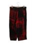 Y's (ワイズ) COPIED CHECK PRINT PLEATED PANTS レッド サイズ:2：22000円