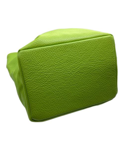 ANNE COQUINE（アンコキーヌ）Anne Coquine (アンコキーヌ) 2WAYバッグ 黄緑の古着・服飾アイテム