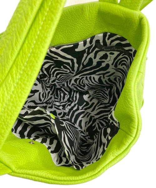 ANNE COQUINE（アンコキーヌ）Anne Coquine (アンコキーヌ) 2WAYバッグ 黄緑の古着・服飾アイテム