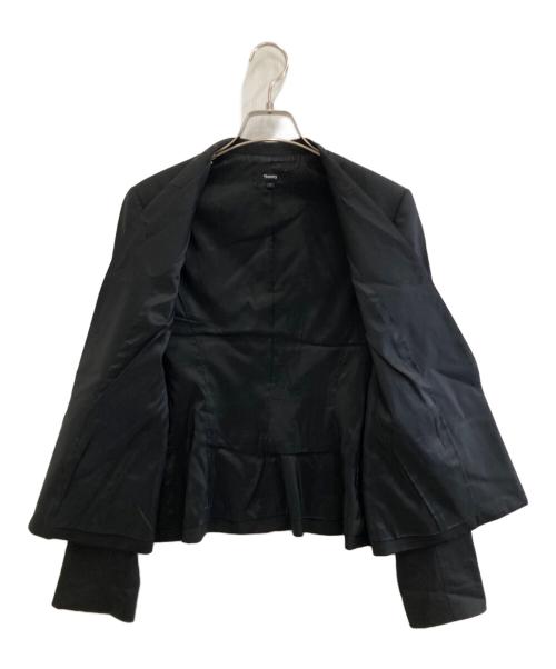 theory（セオリー）theory (セオリー) ノーカラージャケット ブラック サイズ:4の古着・服飾アイテム