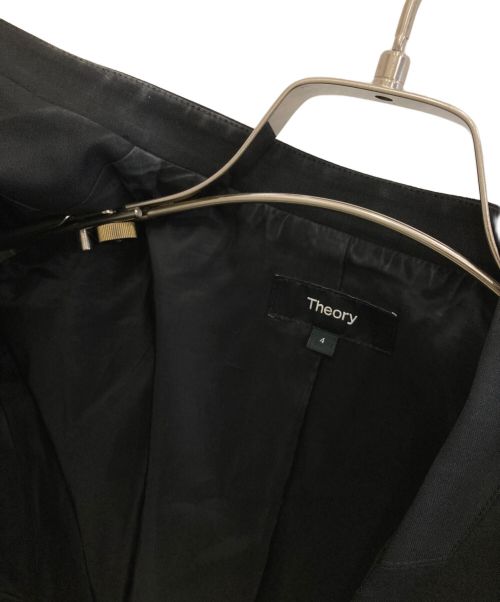 theory（セオリー）theory (セオリー) ノーカラージャケット ブラック サイズ:4の古着・服飾アイテム