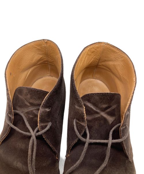 Crockett & Jones（クロケット＆ジョーンズ）Crockett & Jones (クロケット＆ジョーンズ) スウェードチャッカーブーツ ブラウン サイズ:7Eの古着・服飾アイテム