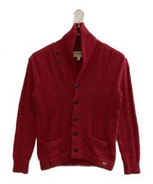 Denim & Supply Ralph Lauren（デニム＆サプライ ラルフローレン）の古着「ショールカラーカーディガン」｜レッド