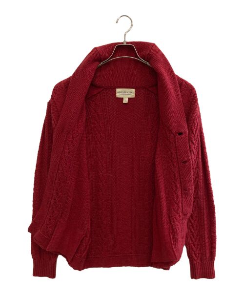 Denim & Supply Ralph Lauren（デニム＆サプライ ラルフローレン）Denim & Supply Ralph Lauren (デニム＆サプライ ラルフローレン) ショールカラーカーディガン レッド サイズ:Sの古着・服飾アイテム