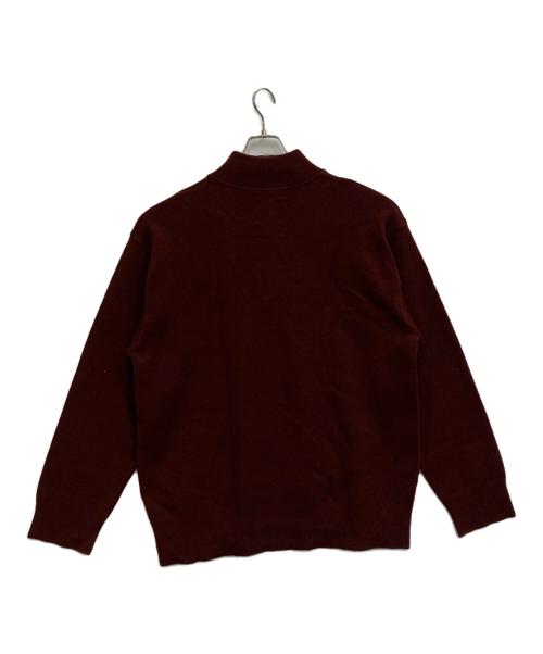 UNITED TOKYO（ユナイテッドトーキョー）UNITED TOKYO (ユナイテッドトーキョー) ハーフジプニット ボルドー サイズ:3の古着・服飾アイテム