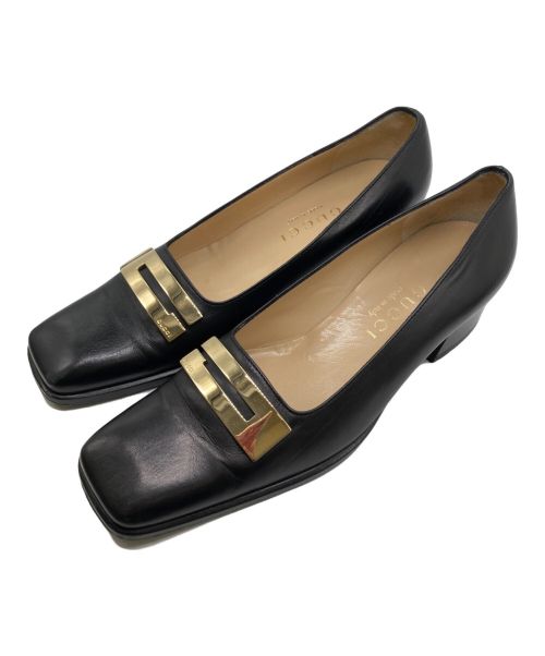 GUCCI（グッチ）GUCCI (グッチ) パンプス ブラック サイズ:36の古着・服飾アイテム