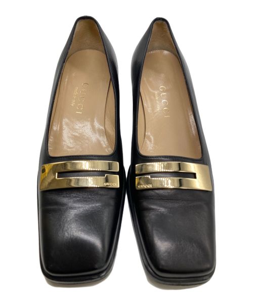 GUCCI（グッチ）GUCCI (グッチ) パンプス ブラック サイズ:36の古着・服飾アイテム