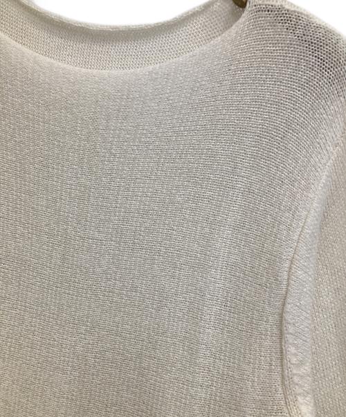 Plage（プラージュ）Plage (プラージュ) ヨコアミボートネックニット ホワイト サイズ:-の古着・服飾アイテム