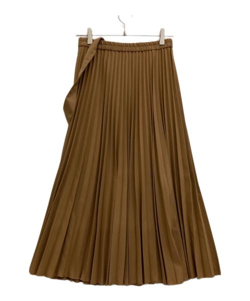 maison de R（メゾンドアール）maison de R (メゾンドアール) プリーツスカート ブラウン サイズ:Fの古着・服飾アイテム