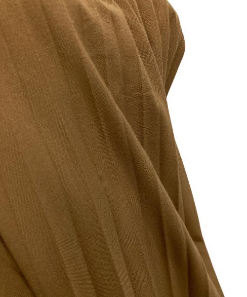 maison de R（メゾンドアール）maison de R (メゾンドアール) プリーツスカート ブラウン サイズ:Fの古着・服飾アイテム