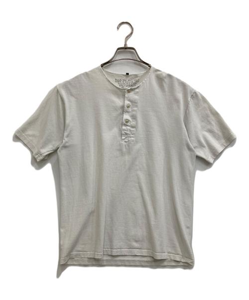 NIGEL CABOURN（ナイジェルケーボン）NIGEL CABOURN (ナイジェルケーボン) ヘンリーネックカットソー ホワイト サイズ:-の古着・服飾アイテム