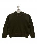 sacaiサカイ）の古着「S Studs Cashmere Knit Pullover」｜オリーブ