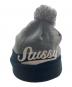 stussy (ステューシー) ニット帽 グレー×ブラック：7000円
