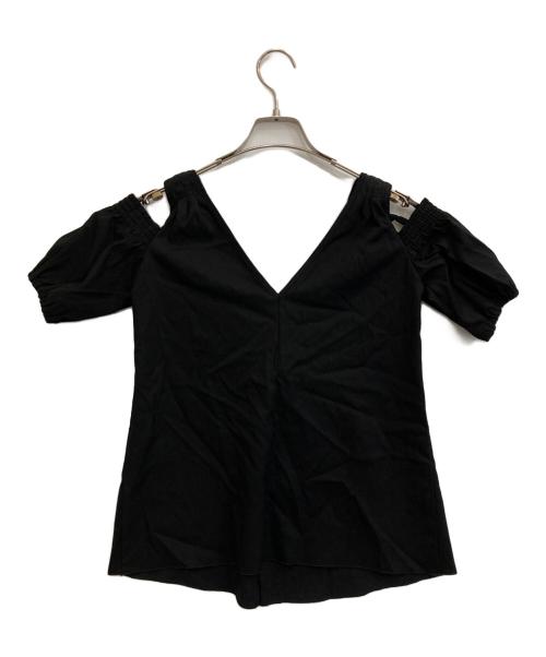 mikomori（ミコモリ）mikomori (ミコモリ) デザインブラウス ブラック サイズ:F 未使用品の古着・服飾アイテム